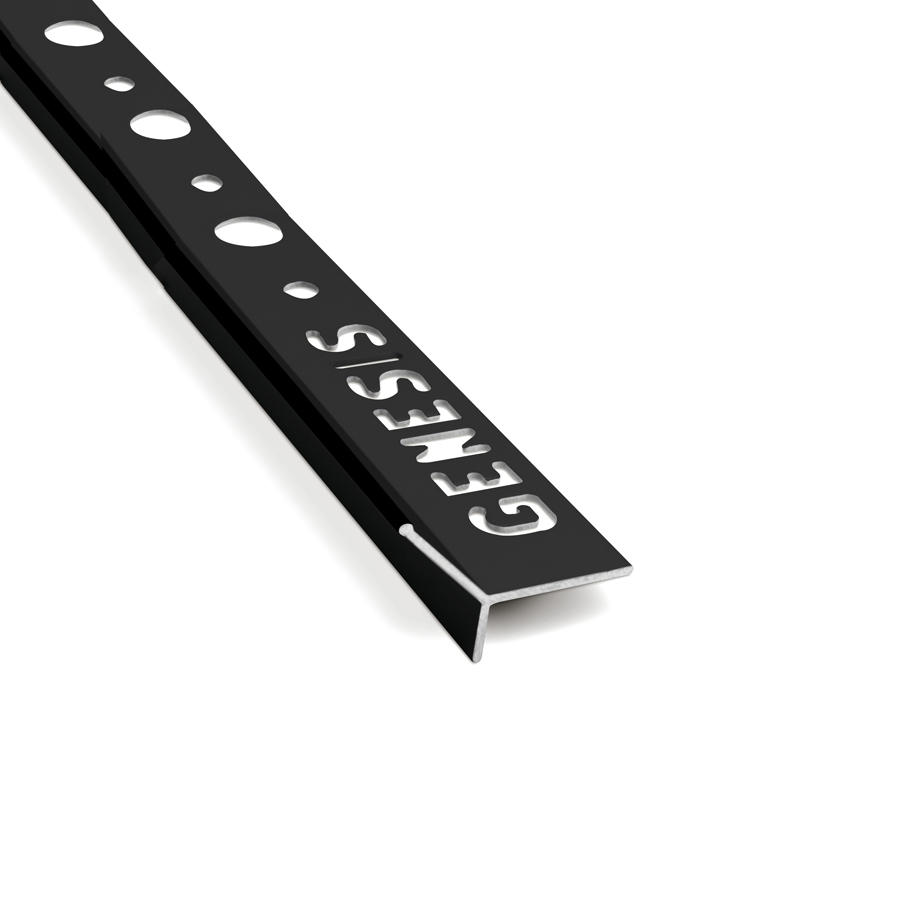 Hörnllist svart 10 mm